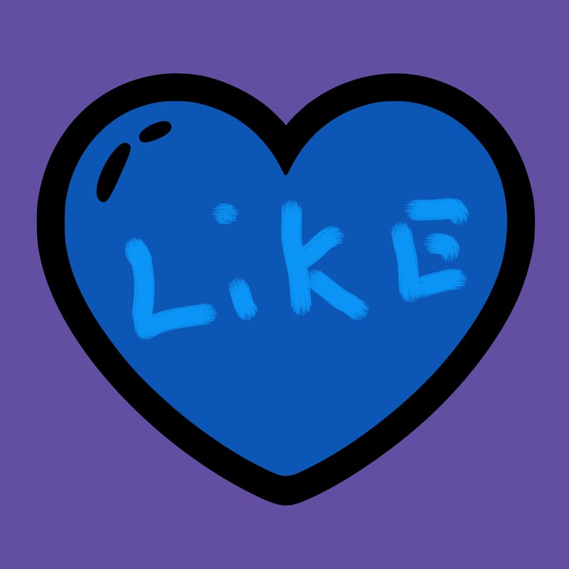 a blank heart
