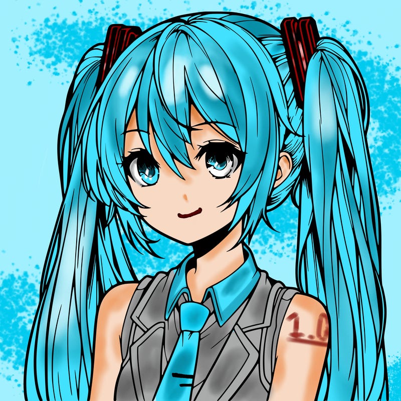 realistic miku