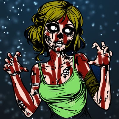 realistic zombie girl