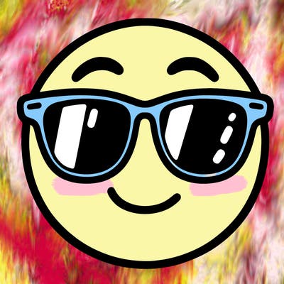 emoji with sunglasses