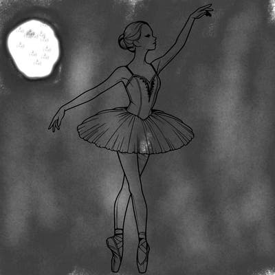 realistic ballerina