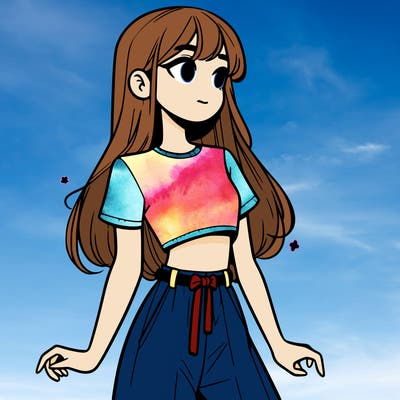 girl in a cute crop top