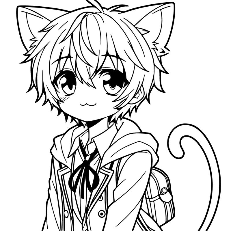 anime cat boy