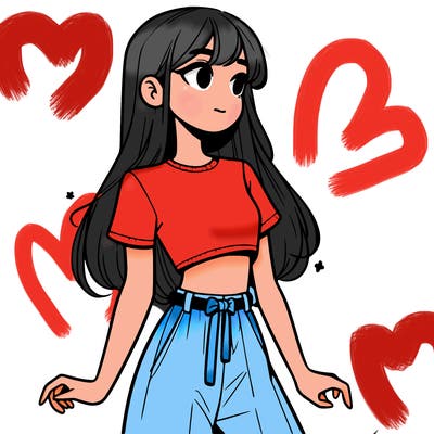 girl in a cute crop top