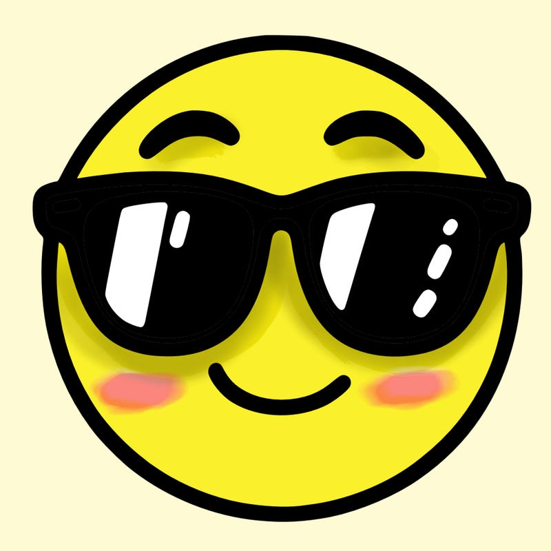 emoji with sunglasses