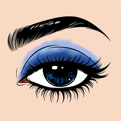 eye closed realistic