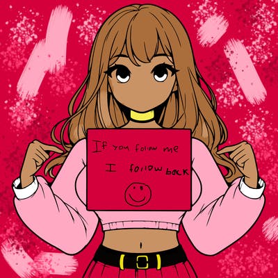 girl holding a blank sign in a long sleeve crop top