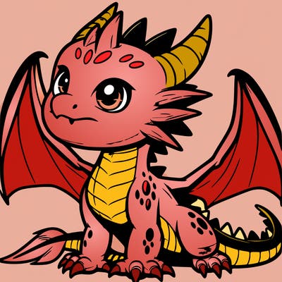 fierce baby night dragon