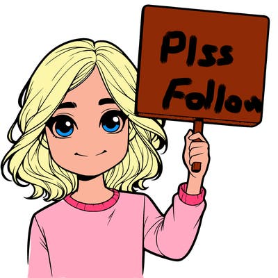 realistic girl holding up a sign