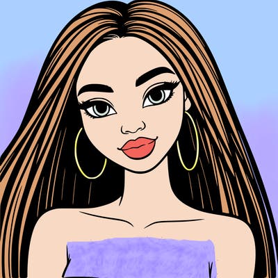 beautiful black woman with straight hair