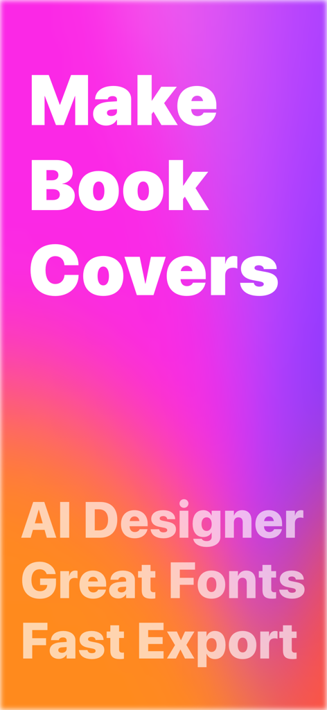 Gráfico que muestra las características de la aplicación NovelArt como el diseñador de IA y grandes fuentes en un fondo degradado de colores