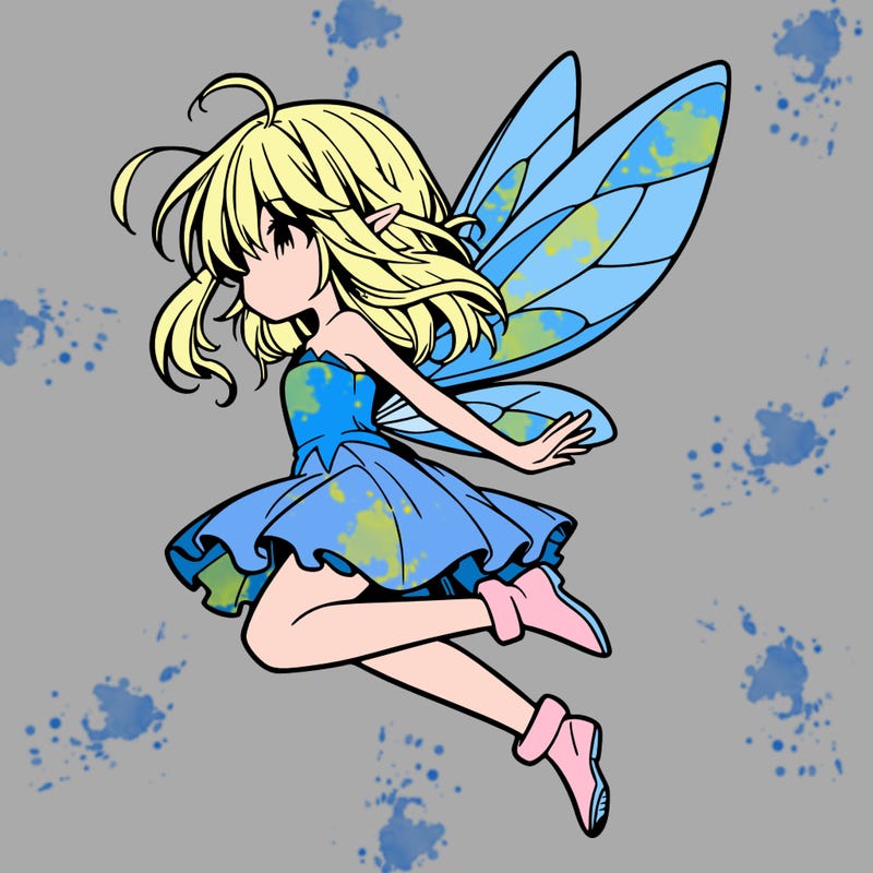 manga fairy flying