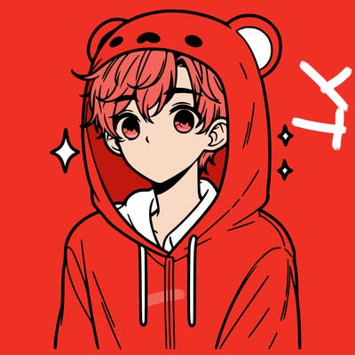 a 17 year old boy in a cute animal hoodie