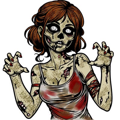 realistic zombie girl