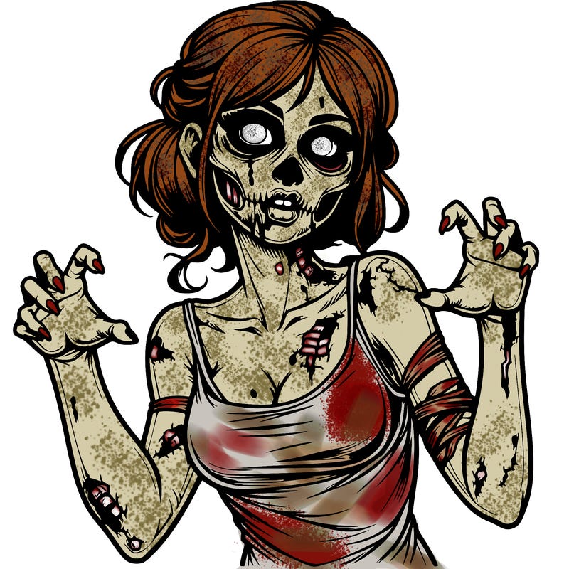 realistic zombie girl