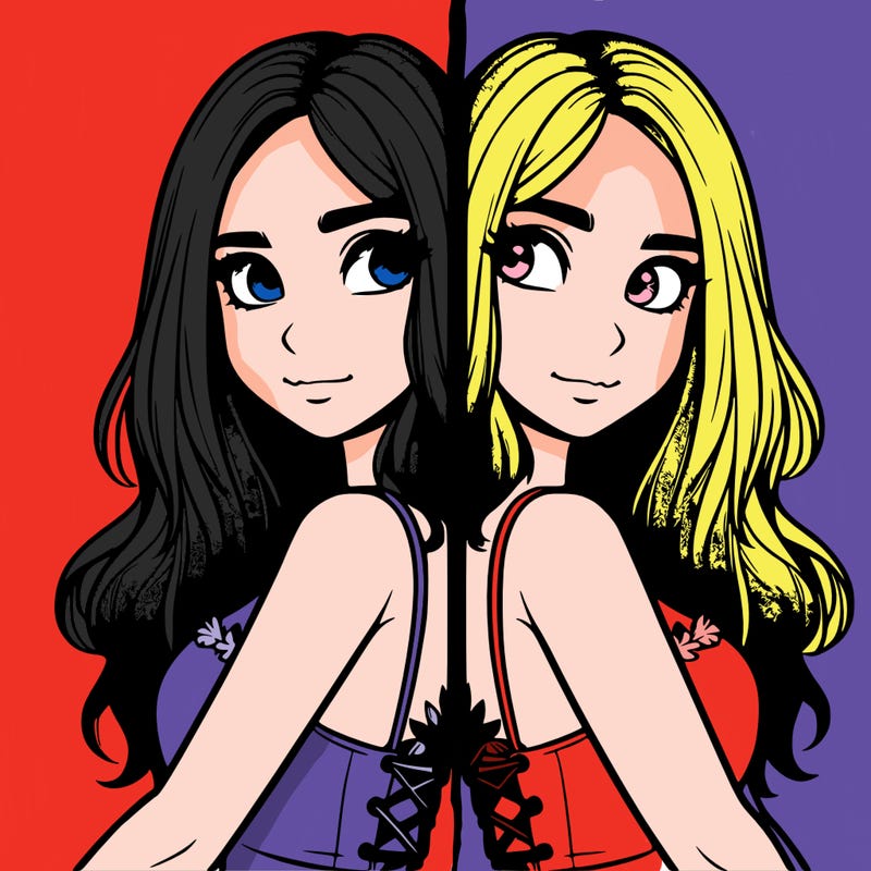 a realistic girl split