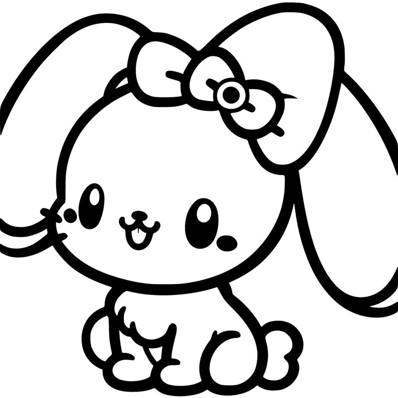 cinnamoroll from hello kitty cartoon white puppy with his long ears and cute face