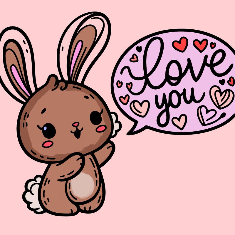 bunny saying love you