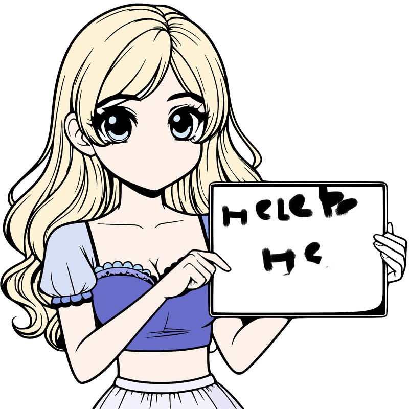 realistic pretty girl holding blank sign