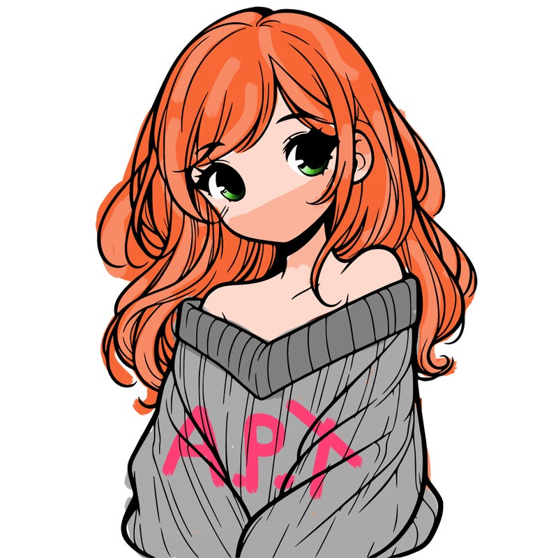 shy pretty girl wearing a sweater that is falling off one shoulder portrait