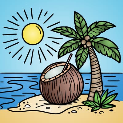 summer  coconut