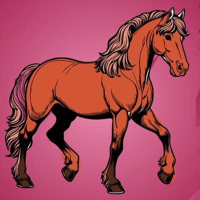 realistic horse