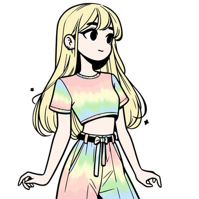 girl in a cute crop top