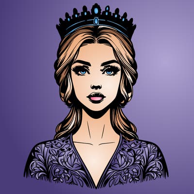 realistic beautiful queen