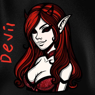 realistic female devil