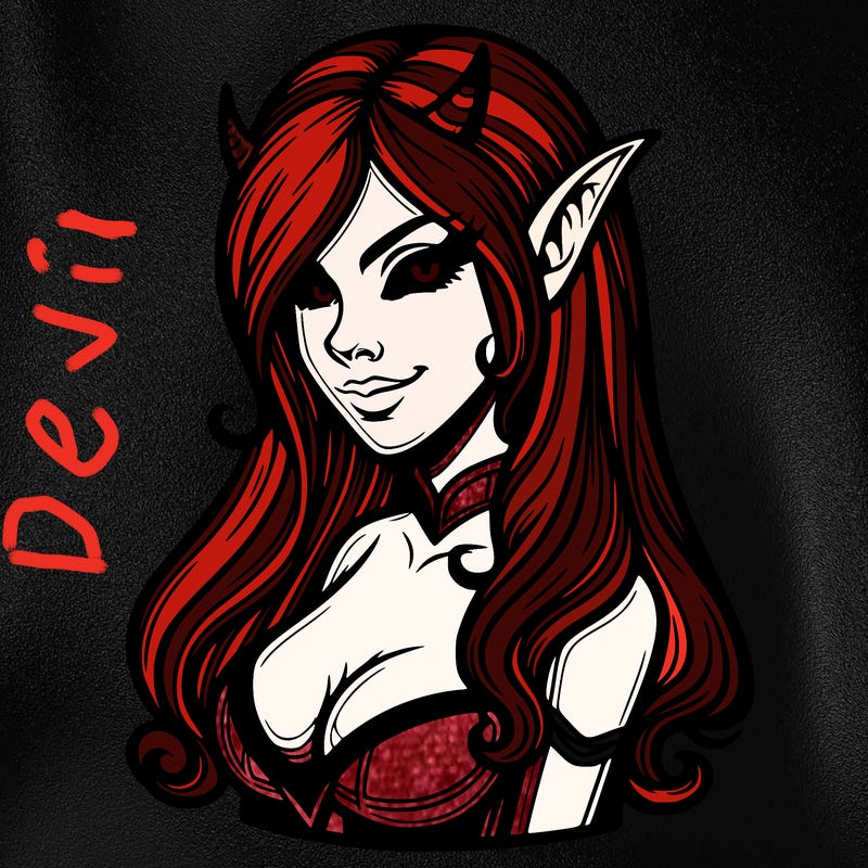 realistic female devil