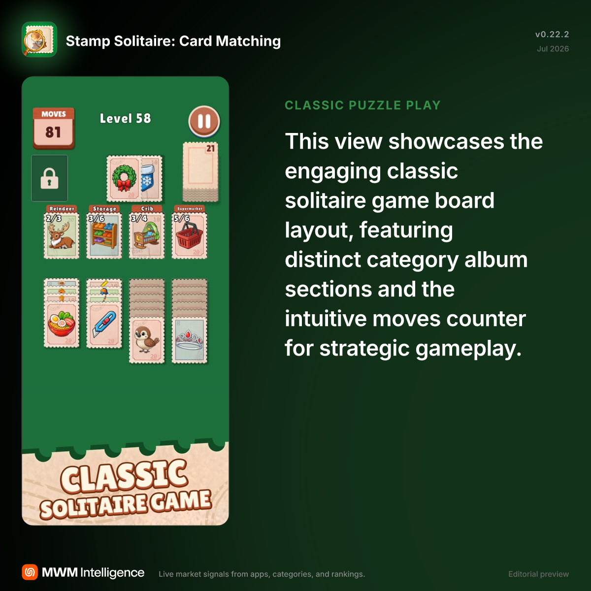 Stamp Solitaire: Card Matching - Games App | MWM