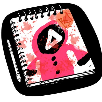 a blank sketch pad