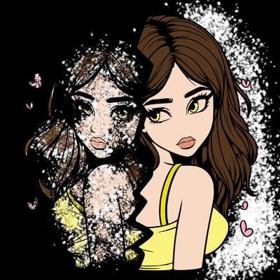 realistic girl split