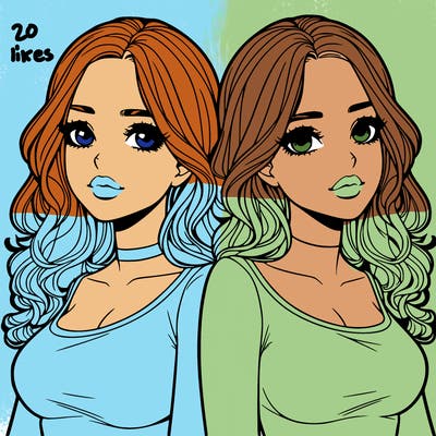 realistic twin sisters