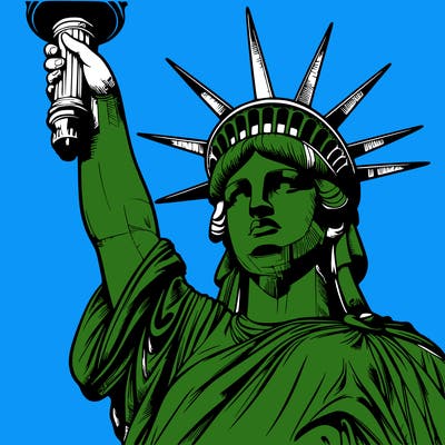 realistic statue of liberty