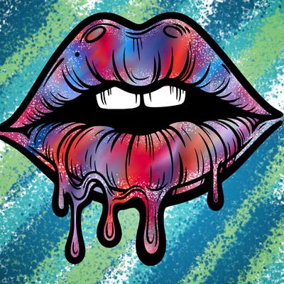 lips that look realistic and drip