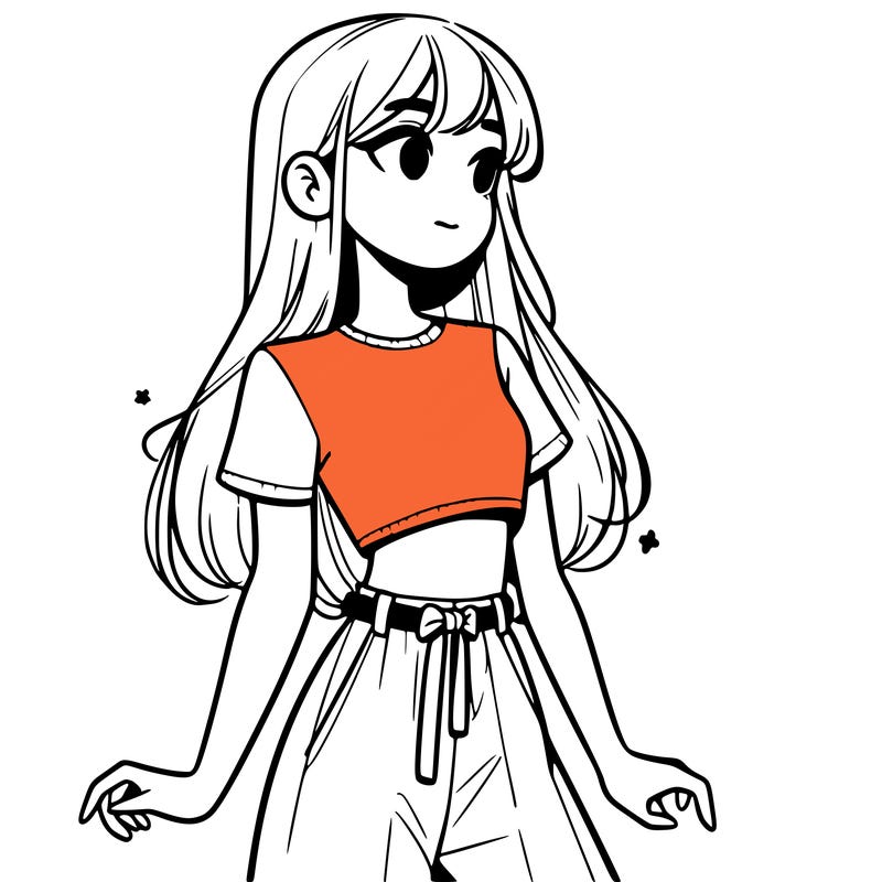 girl in a cute crop top