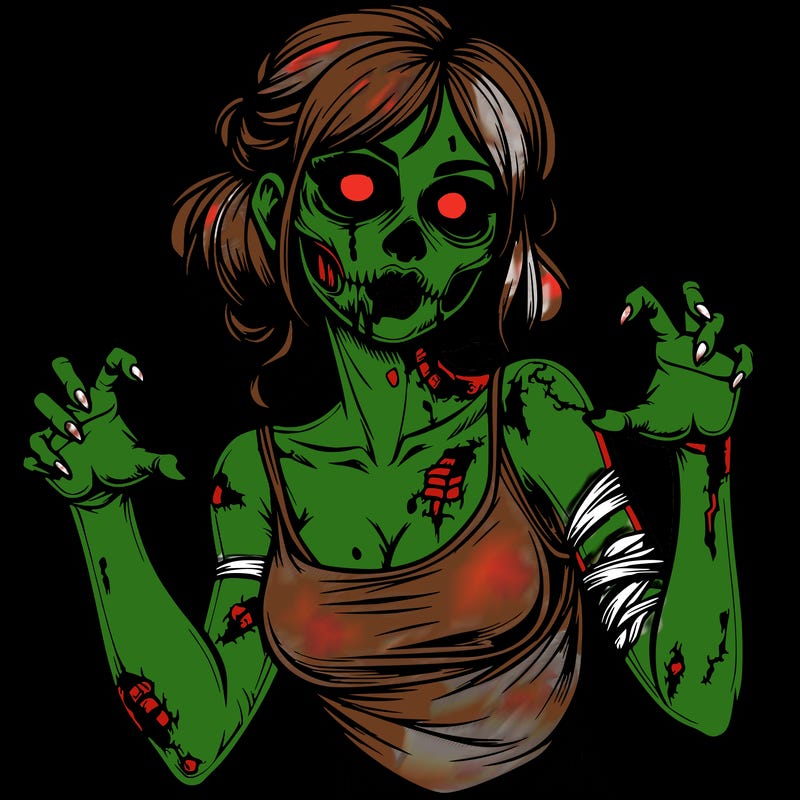 realistic zombie girl
