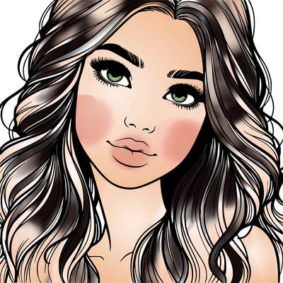 beautiful realistic girl