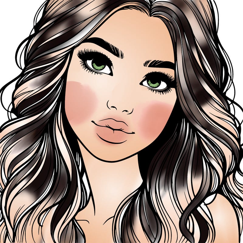 beautiful realistic girl