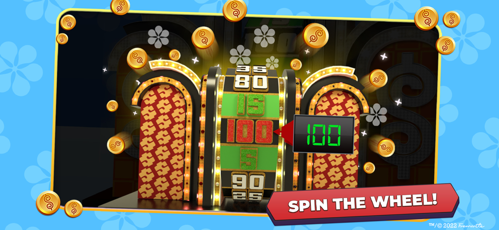 The iconic Big Wheel from The Price Is Right Bingo landed on 100 with a Spin The Wheel button