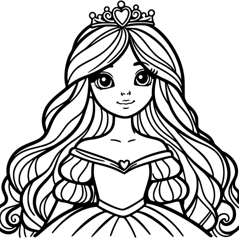 princess with long hair