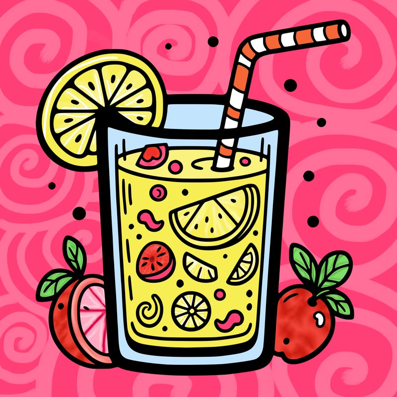 glass of fruit juice