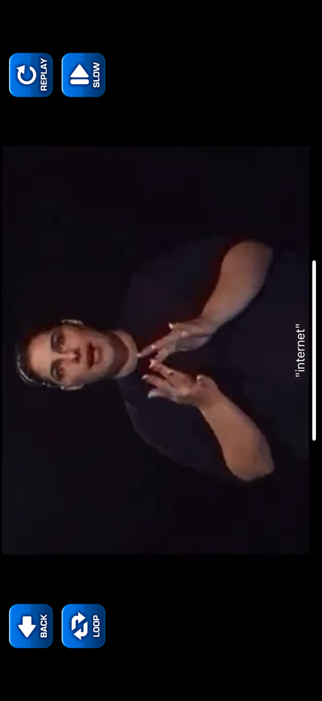 ASL Dictionary - A video demonstration of the American Sign Language sign for the word internet.