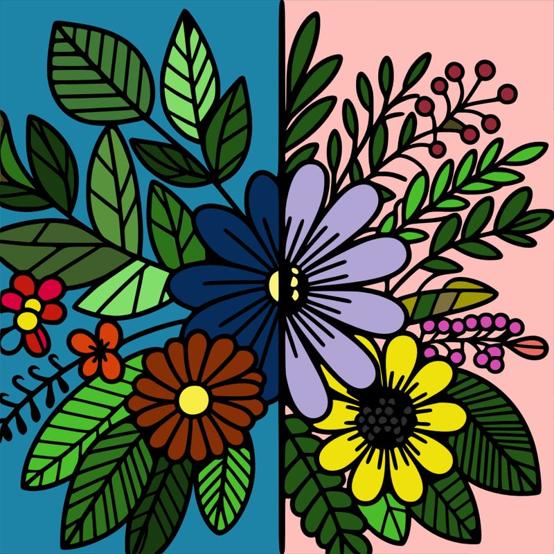 flowers split