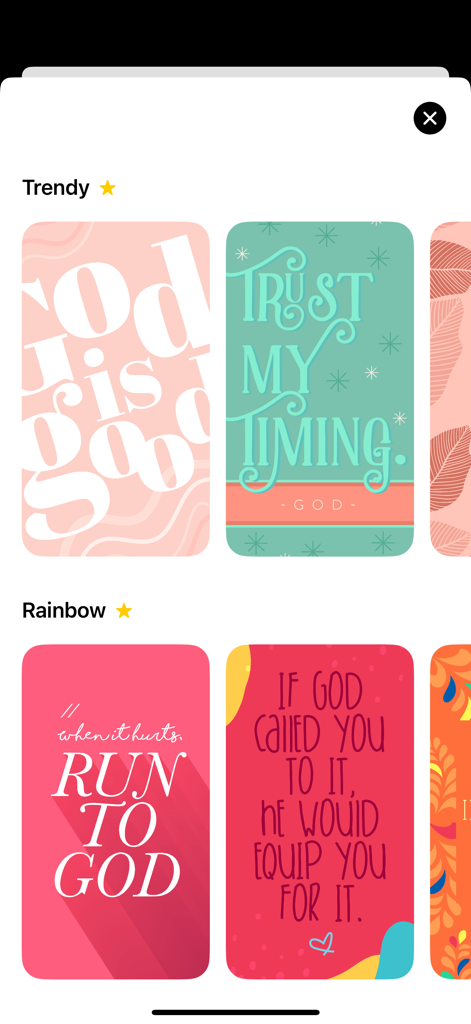 Daily Bible Verse & Motivation - A selection of colorful Christian inspirational wallpapers with motivational quotes from the Daily Bible Verse and Motivation app.