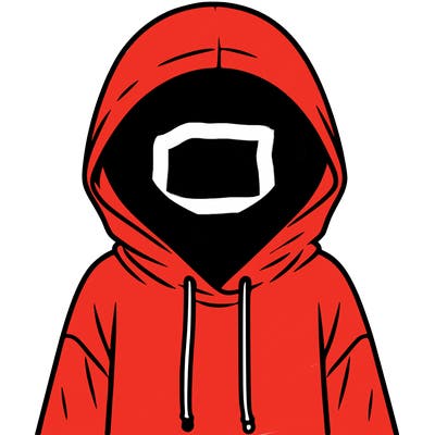 faceless girl in hoodie