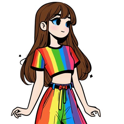 girl in a cute crop top