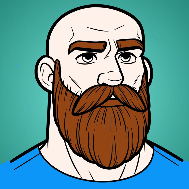 bald man with beard