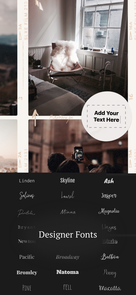 Storyluxe: Templates & Filters - Una selección de fuentes de diseñador para historias de redes sociales en la aplicación Storyluxe